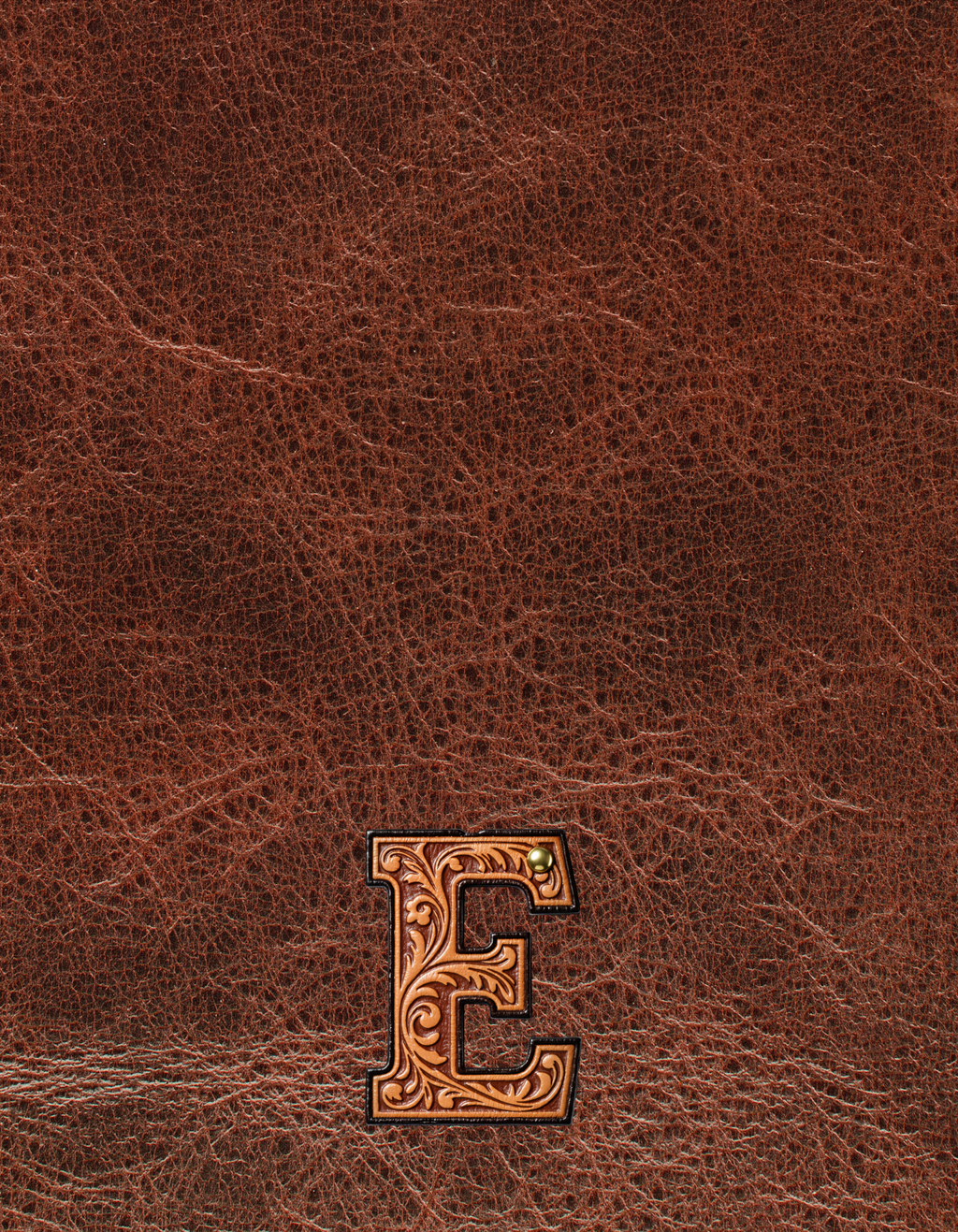Baha Ranch Monogrammed Initial Western Leather Look Saddle Longhorn Cowboy Cowgirl Kitchen Dish Towels Made in America
