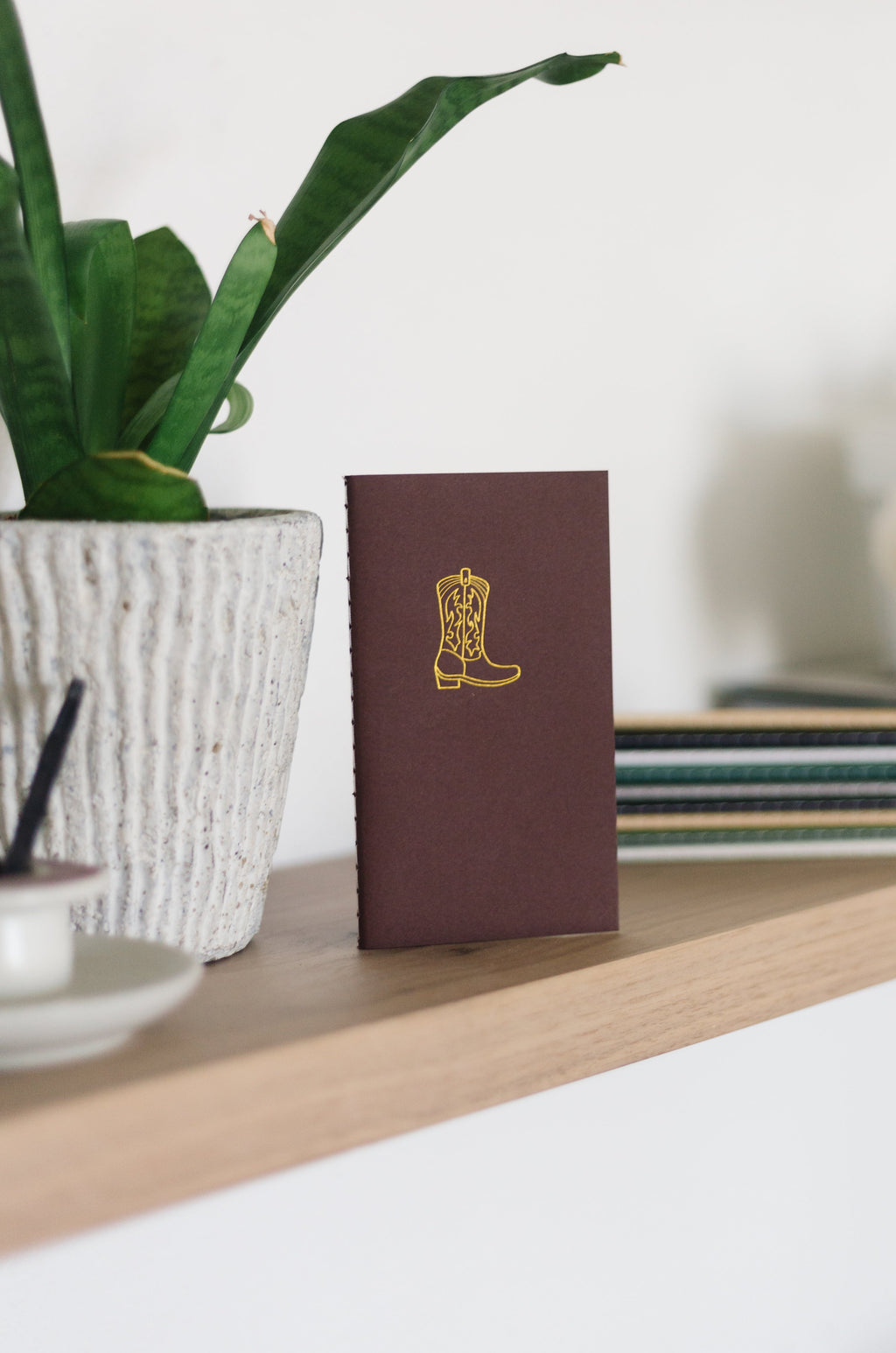 Cowboy Boot Mini Saddle Stitch Notebook