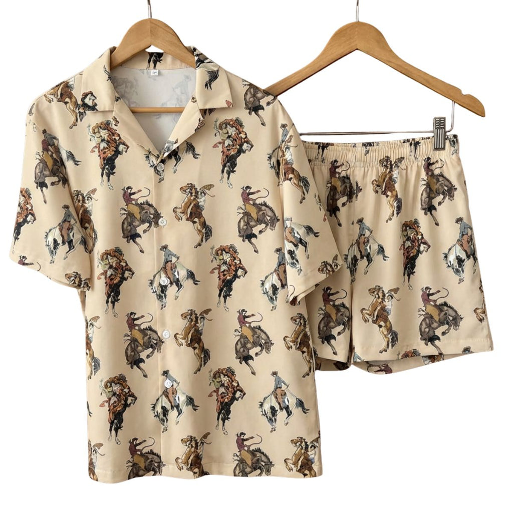 Baha Ranch Vintage Cowgirl Women's Pajamas Made in America
