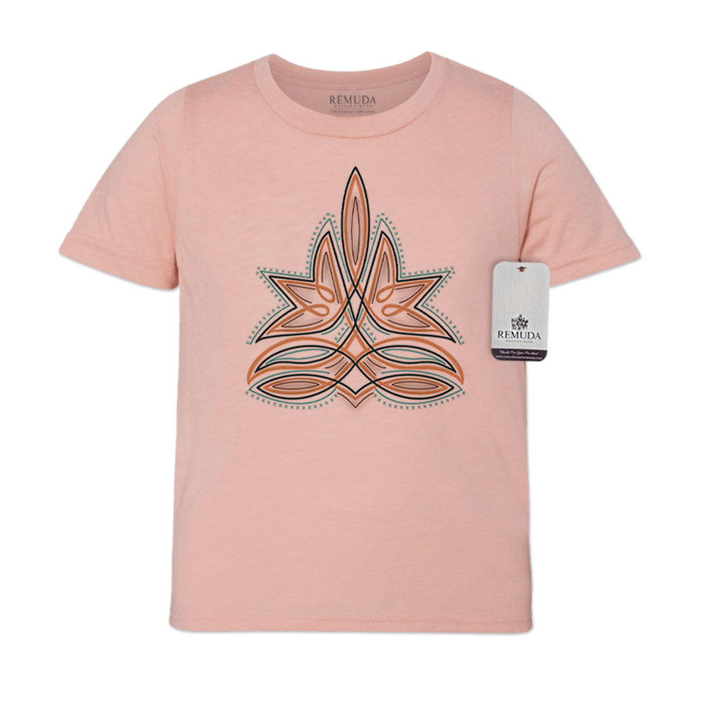 Western Boot Stitch - Youth Western Kids Tee T-Shirt