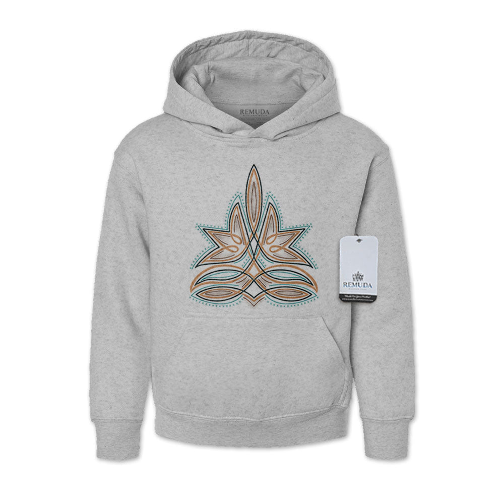 Western Boot Stitch - Youth Kids Western Pullover Hoodie