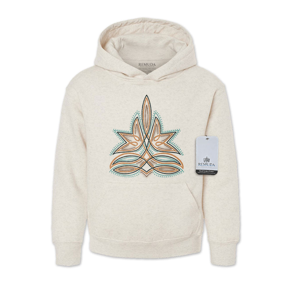 Western Boot Stitch - Youth Kids Western Pullover Hoodie