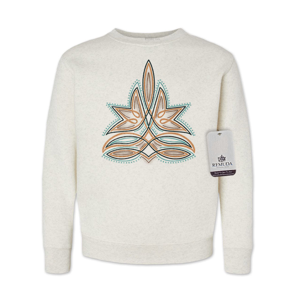 Western Boot Stitch - Youth Kids Sweatshirt